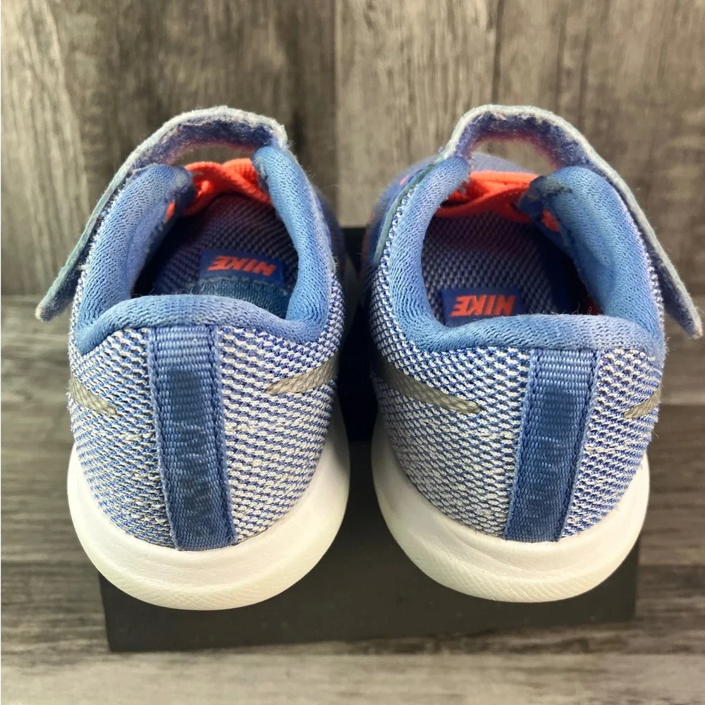 Nike Flex Experience 5 TD Toddler Blue Orange Running Shoes 820289-400 Size 5C